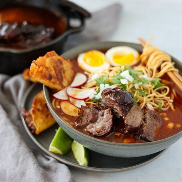 Birria Beef Broth Ramen